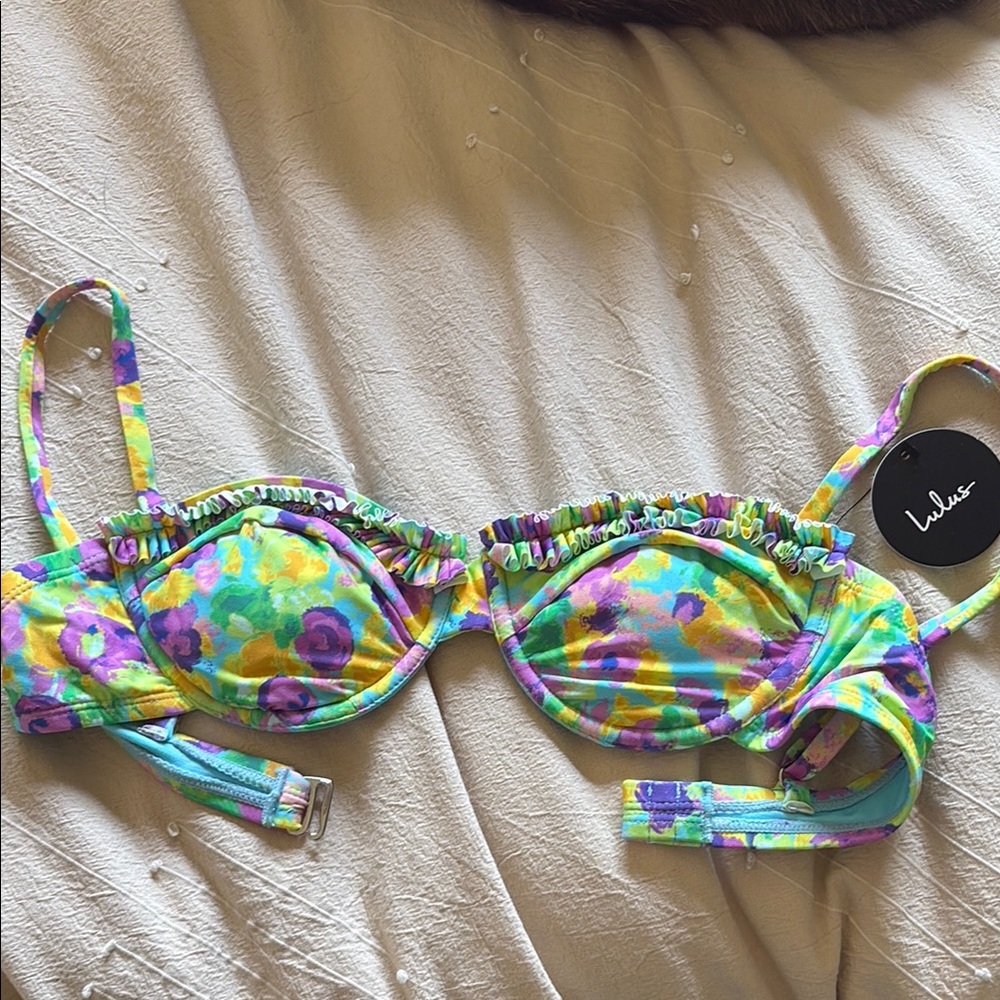 Lulus Floral Bikini Top